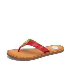 YELLOW BOX FLIP FLOPS DOMINICK COLOR RED M WIDTH. FIRM PRICE